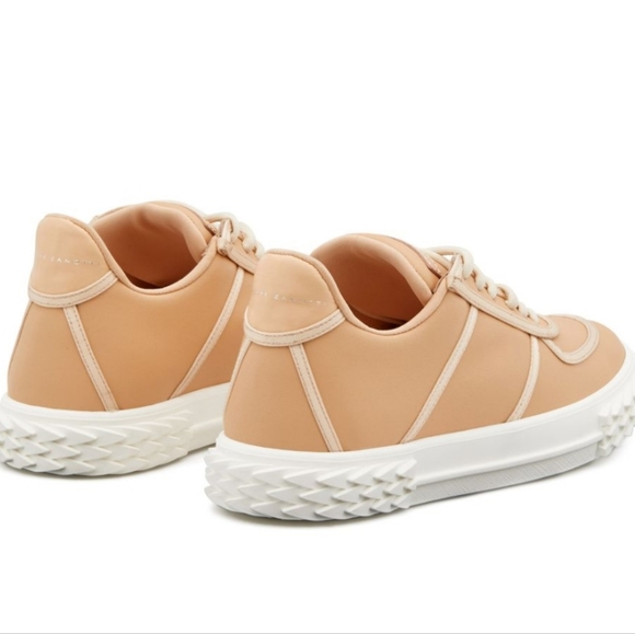 Giuseppe Zanotti Blabber Leather Sneaker Peach Sz 8.5 38.5 Women's - Picture 3 of 3